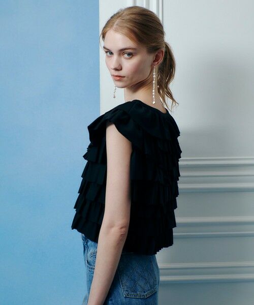 allureville / アルアバイル カットソー | 【LOULOU WILLOUGHBY】フリルティアードプルオーバー | 詳細5