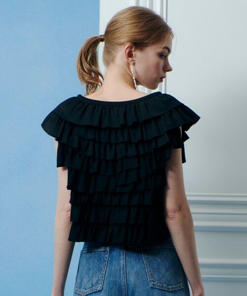 allureville / アルアバイル カットソー | 【LOULOU WILLOUGHBY】フリルティアードプルオーバー | 詳細6