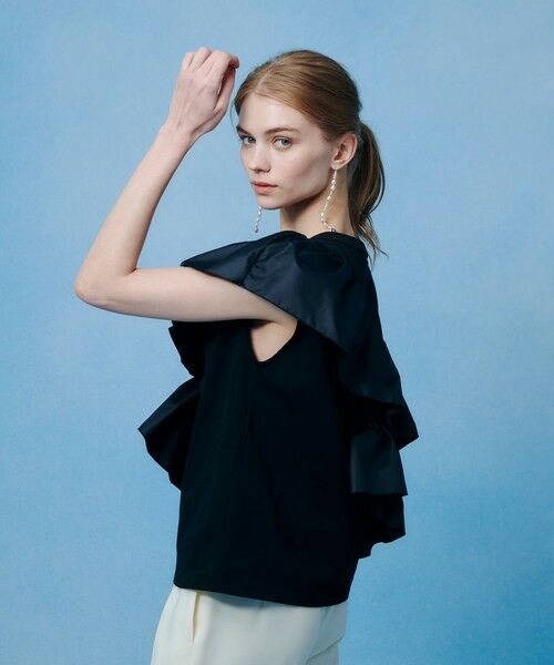 allureville / アルアバイル Tシャツ | 【LOULOU WILLOUGHBY】スパイラルフリルＴシャツ | 詳細5