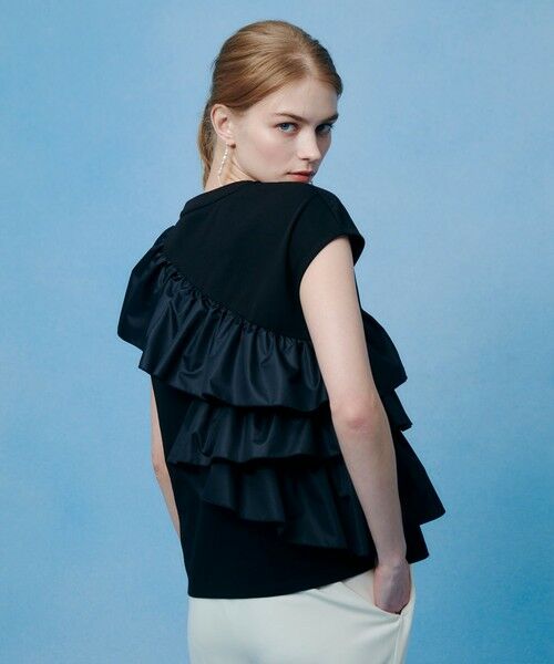 allureville / アルアバイル Tシャツ | 【LOULOU WILLOUGHBY】スパイラルフリルＴシャツ | 詳細6