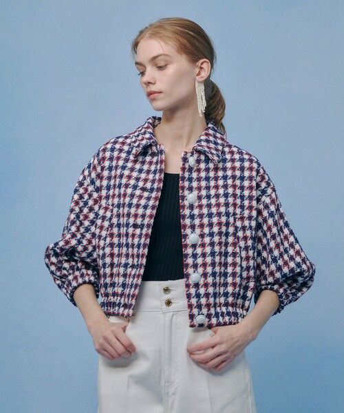 allureville / アルアバイル ブルゾン | 【LOULOU WILLOUGHBY】トリコロールツイードブルゾン | 詳細1