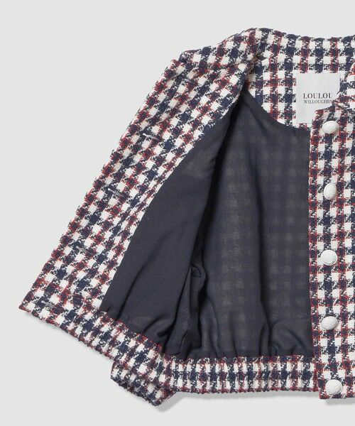 allureville / アルアバイル ブルゾン | 【LOULOU WILLOUGHBY】トリコロールツイードブルゾン | 詳細10