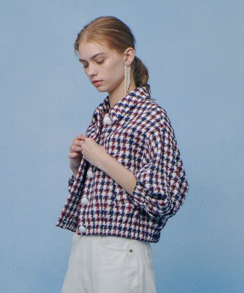 allureville / アルアバイル ブルゾン | 【LOULOU WILLOUGHBY】トリコロールツイードブルゾン | 詳細2