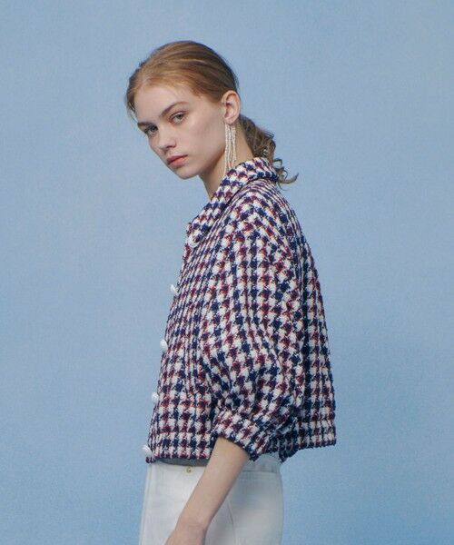 allureville / アルアバイル ブルゾン | 【LOULOU WILLOUGHBY】トリコロールツイードブルゾン | 詳細3
