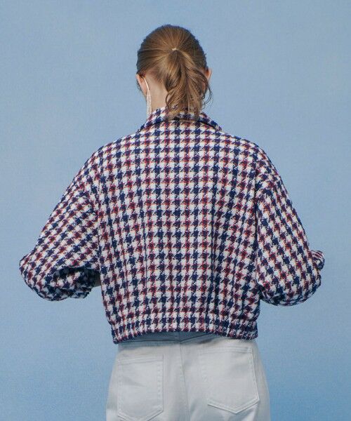 allureville / アルアバイル ブルゾン | 【LOULOU WILLOUGHBY】トリコロールツイードブルゾン | 詳細4