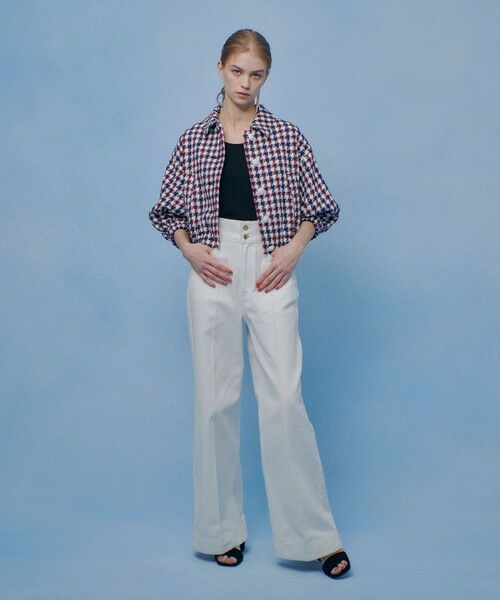 allureville / アルアバイル ブルゾン | 【LOULOU WILLOUGHBY】トリコロールツイードブルゾン | 詳細5