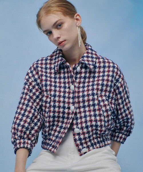 allureville / アルアバイル ブルゾン | 【LOULOU WILLOUGHBY】トリコロールツイードブルゾン（マルチ (09)）