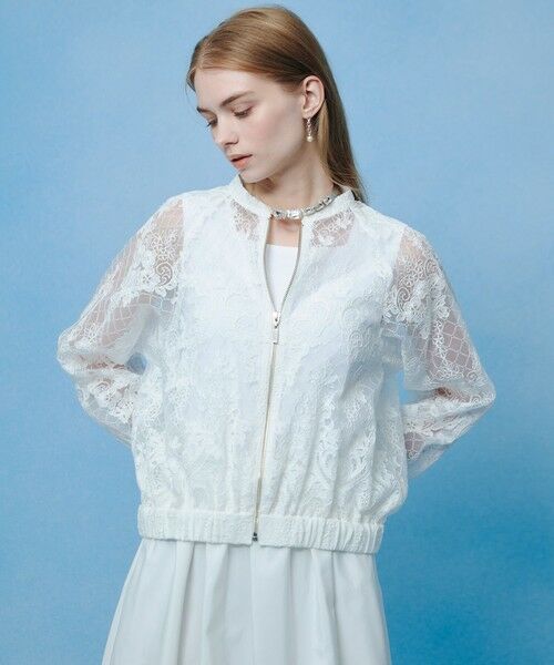allureville / アルアバイル ブルゾン | 【LOULOU WILLOUGHBY】オーガンレースブルゾン | 詳細1