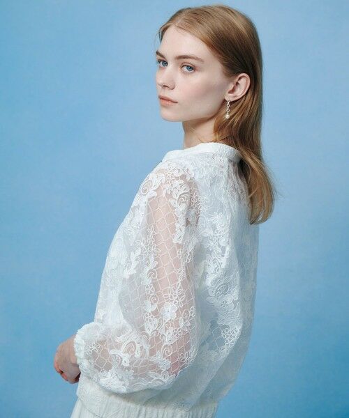 allureville / アルアバイル ブルゾン | 【LOULOU WILLOUGHBY】オーガンレースブルゾン | 詳細2