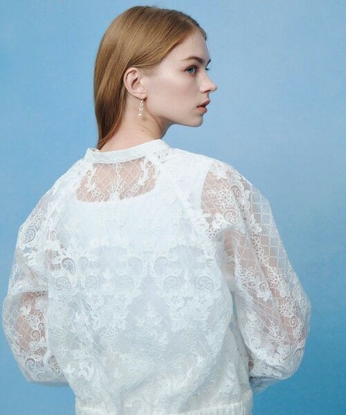 allureville / アルアバイル ブルゾン | 【LOULOU WILLOUGHBY】オーガンレースブルゾン | 詳細3