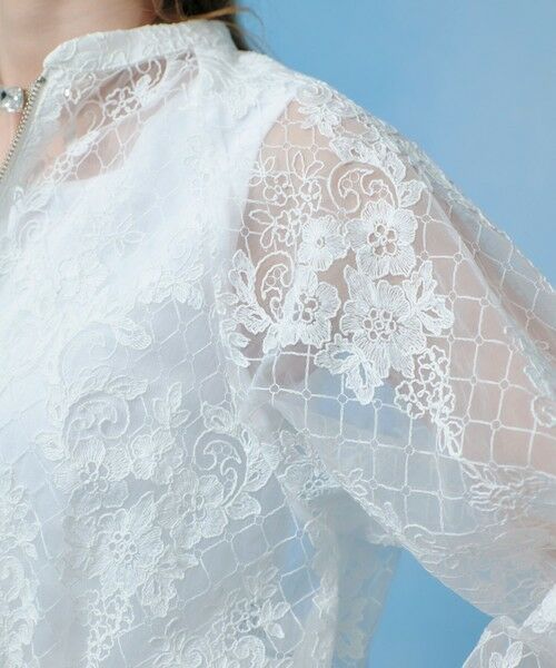 allureville / アルアバイル ブルゾン | 【LOULOU WILLOUGHBY】オーガンレースブルゾン | 詳細4