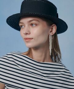 allureville / アルアバイル ハット | 【LOULOU WILLOUGHBY】ワイドリボンカンカン帽