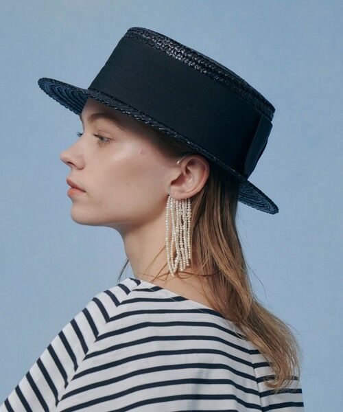 allureville / アルアバイル ハット | 【LOULOU WILLOUGHBY】ワイドリボンカンカン帽 | 詳細7