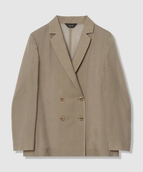 allureville / アルアバイル テーラードジャケット | ワルツシアーオーガンジャケット（カーキ (76)）