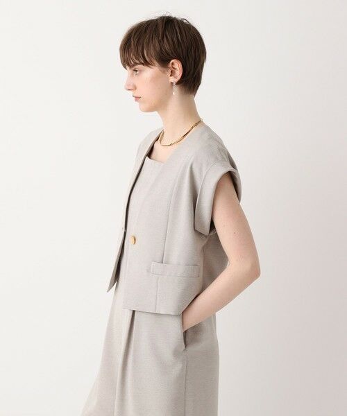 allureville / アルアバイル ベスト | フレンチスリーブショートジレ | 詳細3