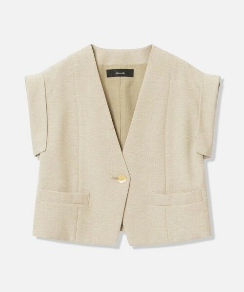 allureville / アルアバイル ベスト | フレンチスリーブショートジレ | 詳細7