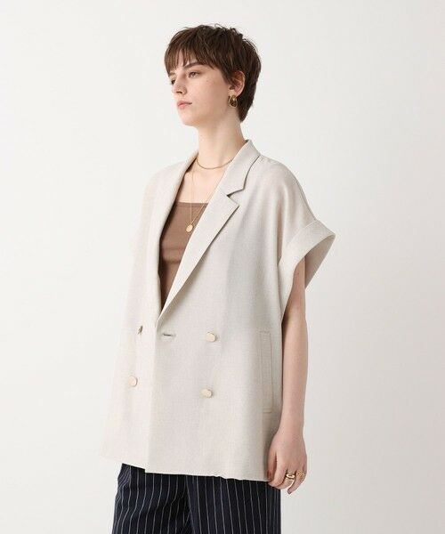 allureville / アルアバイル テーラードジャケット | ◇スラブメッシュフレンチスリーブジャケット | 詳細2