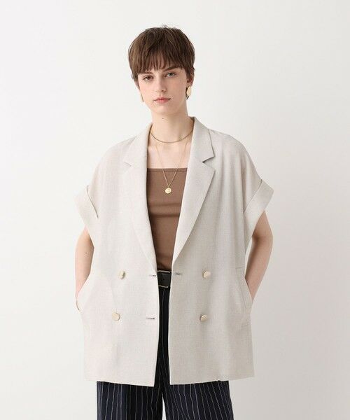 allureville / アルアバイル テーラードジャケット | ◇スラブメッシュフレンチスリーブジャケット | 詳細5