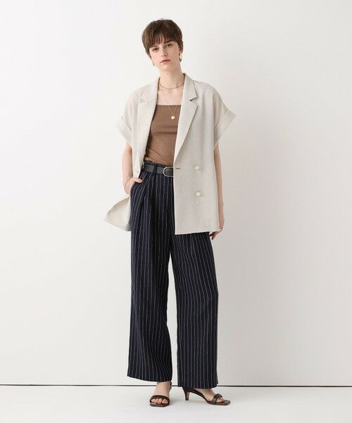 allureville / アルアバイル テーラードジャケット | ◇スラブメッシュフレンチスリーブジャケット | 詳細6