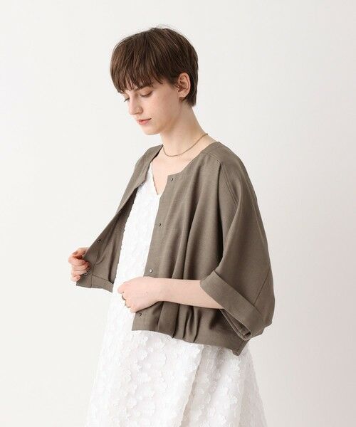 allureville / アルアバイル ブルゾン | オックスフレンチスリーブジャケット | 詳細4