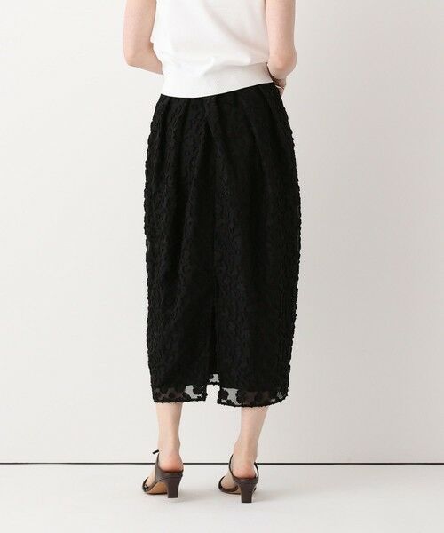 allureville / アルアバイル ミニ・ひざ丈スカート | カットジャカードタックスカート | 詳細3