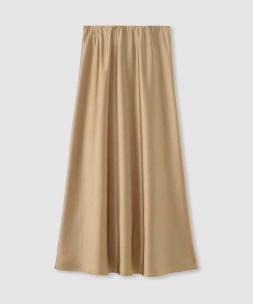 allureville / アルアバイル ロング・マキシ丈スカート | サテンバイヤスナロースカート（キャメル (84)）
