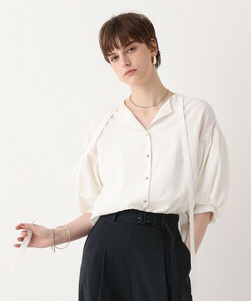 allureville / アルアバイル シャツ・ブラウス | シャセパフスリーブブラウス（オフホワイト (02)）