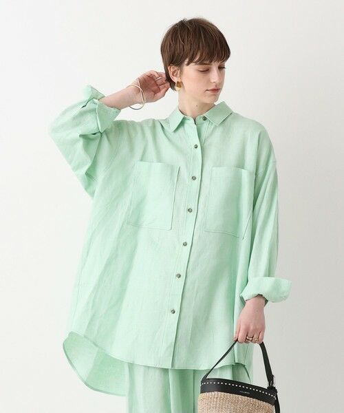 allureville / アルアバイル シャツ・ブラウス | 【ATELIER Line】リネンビッグポケットシャツ | 詳細1