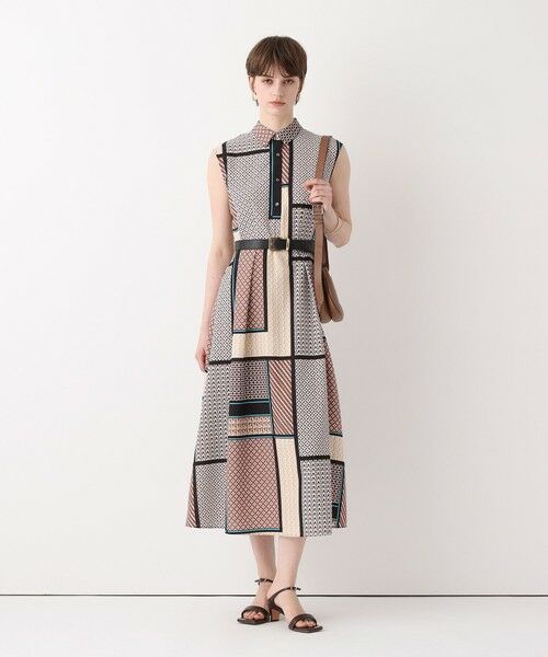 allureville / アルアバイル ミニ丈・ひざ丈ワンピース | ジオメトリックプリントシャツワンピース | 詳細1