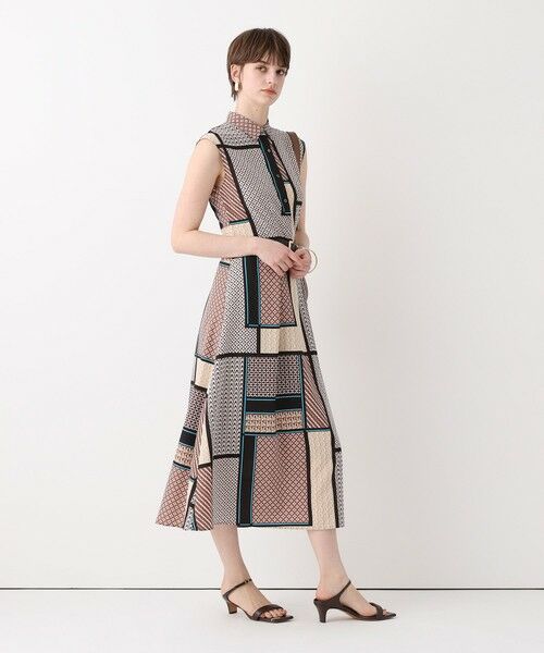 allureville / アルアバイル ミニ丈・ひざ丈ワンピース | ジオメトリックプリントシャツワンピース | 詳細3