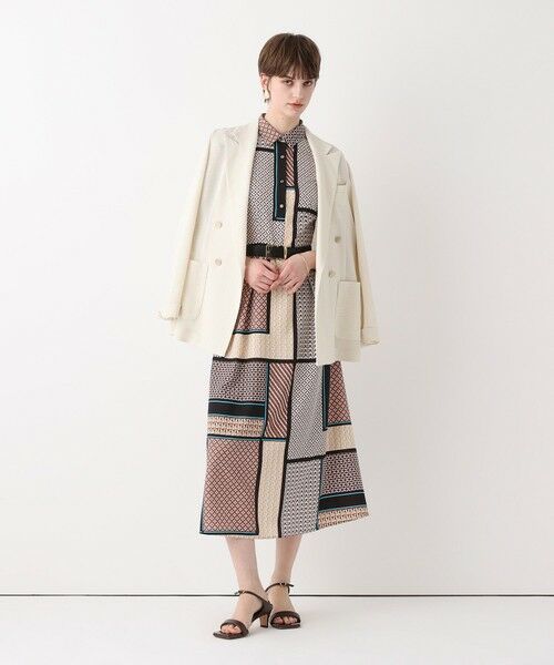 allureville / アルアバイル ミニ丈・ひざ丈ワンピース | ジオメトリックプリントシャツワンピース | 詳細5