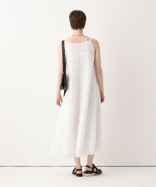 allureville / アルアバイル ミニ丈・ひざ丈ワンピース | カットジャカードＶネックワンピース | 詳細3