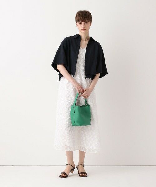 allureville / アルアバイル ミニ丈・ひざ丈ワンピース | カットジャカードＶネックワンピース | 詳細5