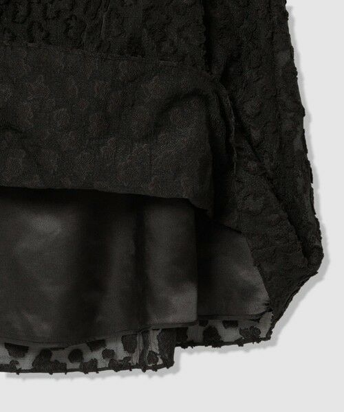 allureville / アルアバイル ミニ丈・ひざ丈ワンピース | カットジャカードＶネックワンピース | 詳細11