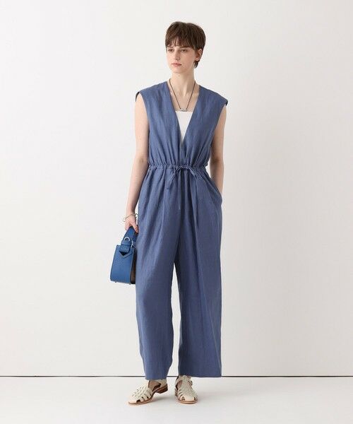 allureville / アルアバイル サロペット・オールインワン | リネンＶカラーコンビネゾン | 詳細1