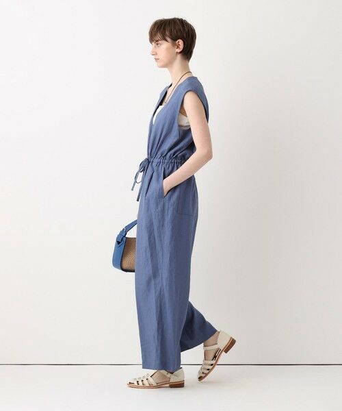 allureville / アルアバイル サロペット・オールインワン | リネンＶカラーコンビネゾン | 詳細3