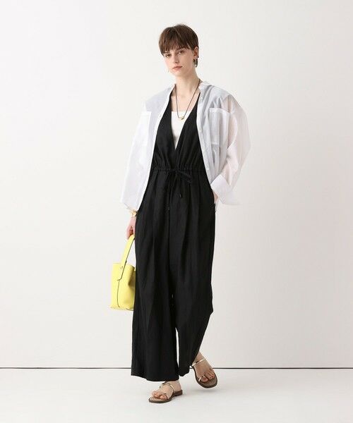 allureville / アルアバイル サロペット・オールインワン | リネンＶカラーコンビネゾン | 詳細11