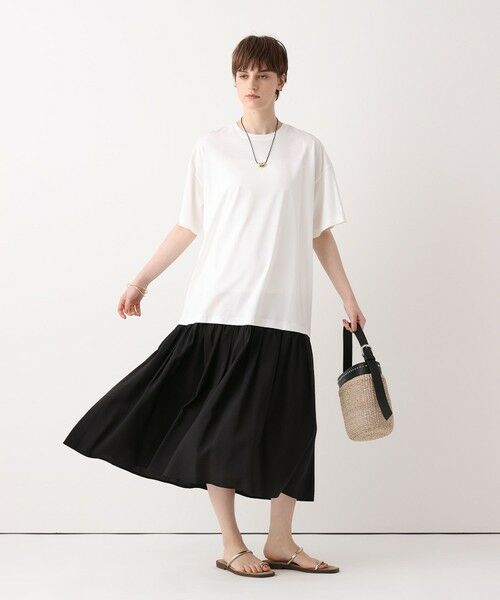 allureville / アルアバイル ドレス | モダールシルクドッキングワンピース | 詳細1