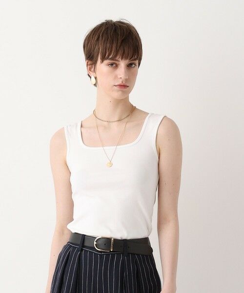 allureville / アルアバイル カットソー | フライススクエアネックタンク | 詳細1