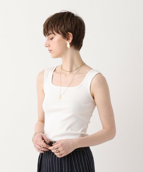 allureville / アルアバイル カットソー | フライススクエアネックタンク | 詳細2