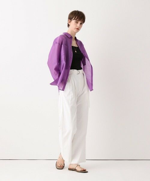 allureville / アルアバイル カットソー | フライススクエアネックタンク | 詳細24