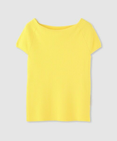 allureville / アルアバイル ニット・セーター | 2WAY ネックショートスリーブプルオーバー（イエロー (21)）