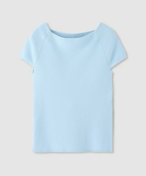 allureville / アルアバイル ニット・セーター | 2WAY ネックショートスリーブプルオーバー（ライトブルー (62)）