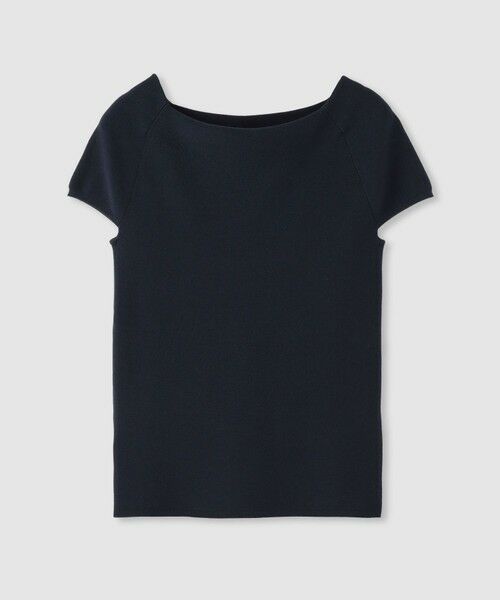 allureville / アルアバイル ニット・セーター | 2WAY ネックショートスリーブプルオーバー（ネイビー (65)）