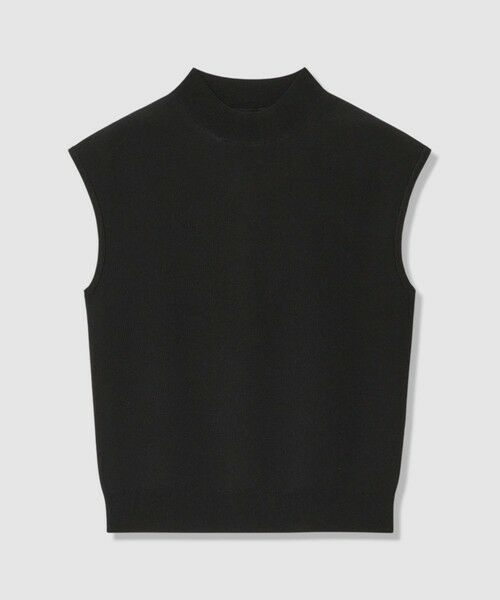 allureville / アルアバイル ニット・セーター | ソウバリモックネックフレンチスリーブプルオーバー（ブラック (95)）