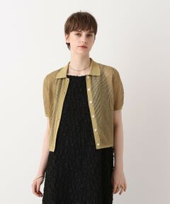 allureville / アルアバイル カーディガン・ボレロ | ブライトメッシュシャツカーディガン