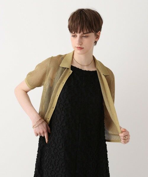 allureville / アルアバイル カーディガン・ボレロ | ブライトメッシュシャツカーディガン | 詳細1