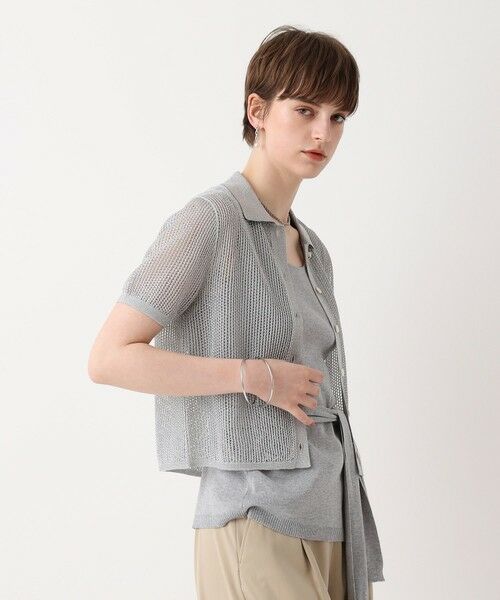 allureville / アルアバイル カーディガン・ボレロ | ブライトメッシュシャツカーディガン | 詳細8