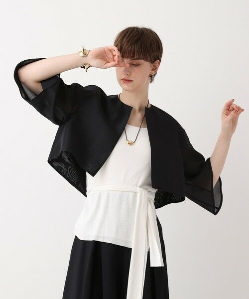 allureville / アルアバイル その他アウター | ノーカラーコクーンジャケット | 詳細1