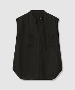 allureville / アルアバイル シャツ・ブラウス | ブライトツイルアシメボウノースリブラウス